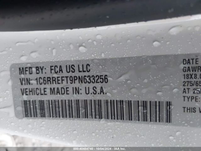 1C6RREFT9PN633256 RAM 1500 Big Horn  4x2 5'7 Box