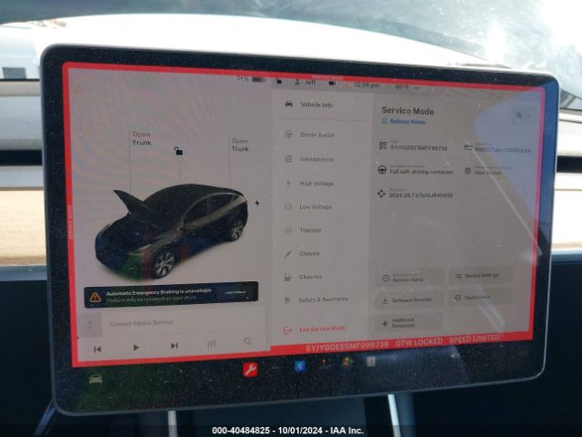 5YJYGDEE5MF099738 Tesla Model Y Long Range Dual Motor All-wheel Drive