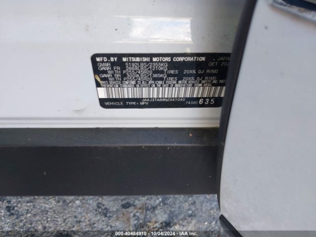 2022 MITSUBISHI OUTLANDER JA4J3TA88NZ041040 Photo 8