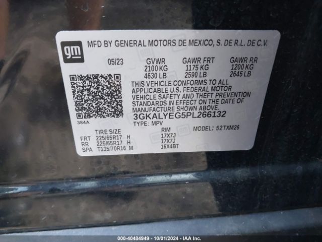 3GKALYEG5PL266132 GMC Terrain Awd At4