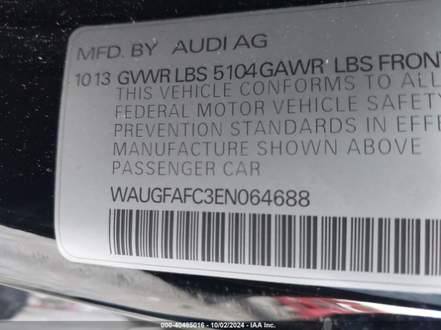 WAUGFAFC3EN064688 Audi A6 2.0t Premium