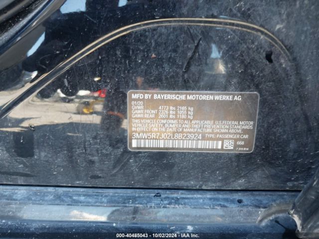 3MW5R7J02L8B23924 BMW 330i Xdrive