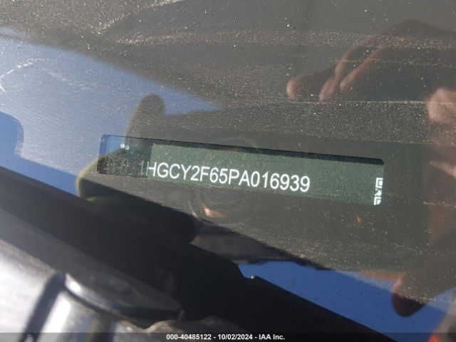 1HGCY2F65PA016939 Honda Accord Hybrid Ex-l