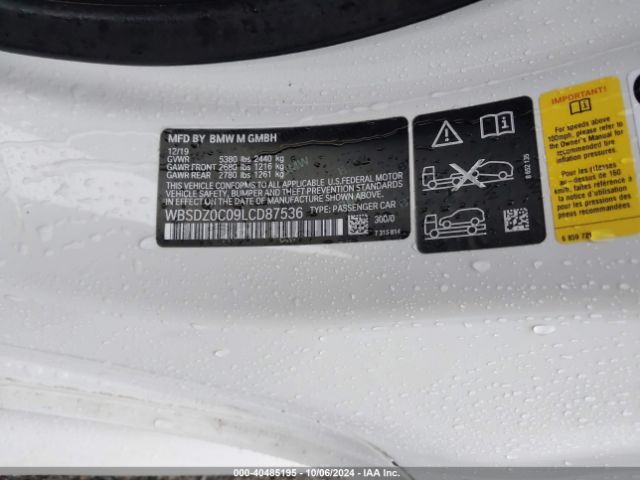 WBSDZ0C09LCD87536 BMW M8 Competition