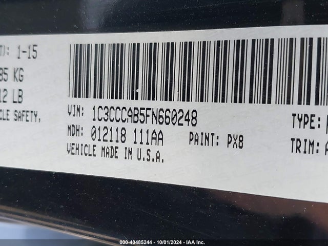 Chrysler 200 Limited 2015 1C3CCCAB5FN660248 Image 9