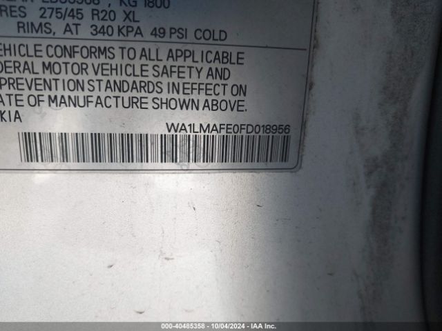 WA1LMAFE0FD018956 Audi Q7 3.0 Tdi Premium
