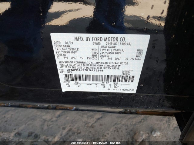 Ford Edge St-line 2024 2FMPK4J97RBA75248 Image 9