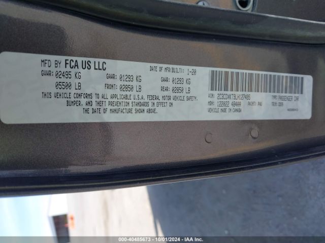 2C3CDXKT9LH127495 Dodge Charger Police Awd
