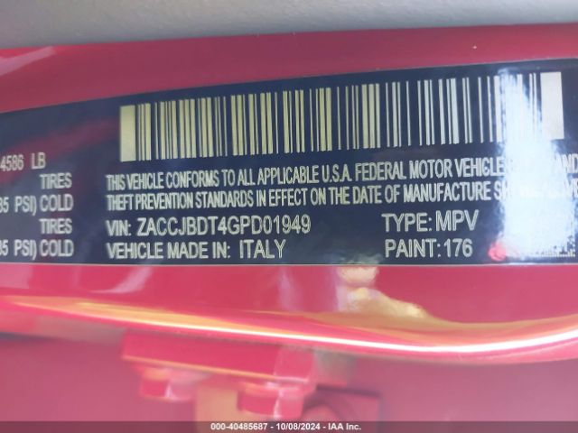 ZACCJBDT4GPD01949 Jeep Renegade Limited