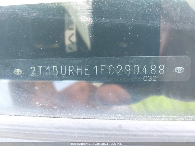2T1BURHE1FC290488 Toyota COROLLA L