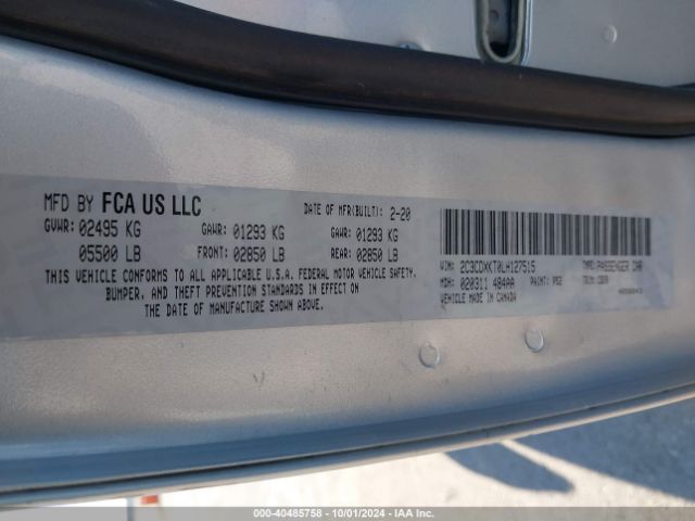 2C3CDXKT0LH127515 Dodge Charger Police Awd