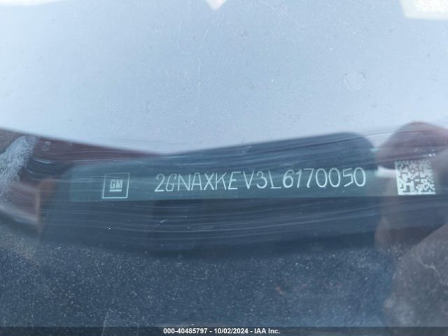 2GNAXKEV3L6170050 Chevrolet Equinox Fwd Lt 1.5l Turbo