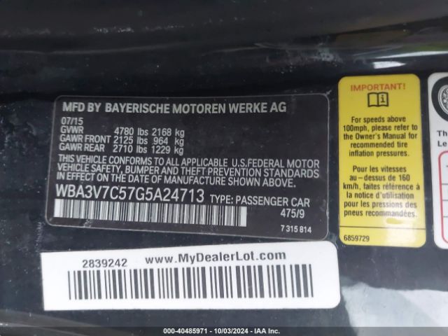 WBA3V7C57G5A24713 BMW 428i