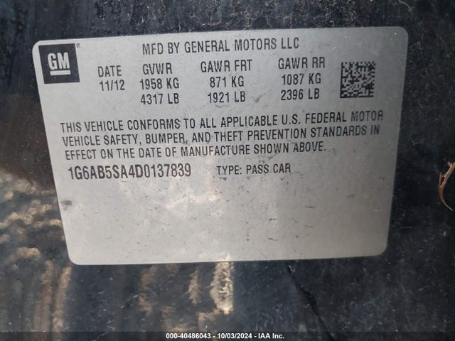 2013 CADILLAC ATS 1G6AB5SA4D0137839 Photo 8