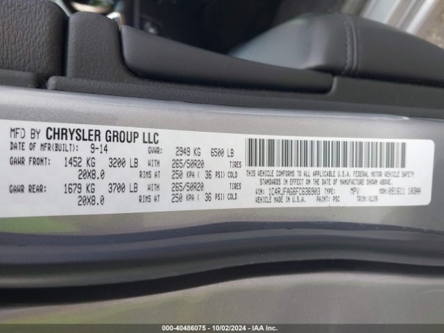 1C4RJFAG6FC636903 Jeep Grand Cherokee Altitude