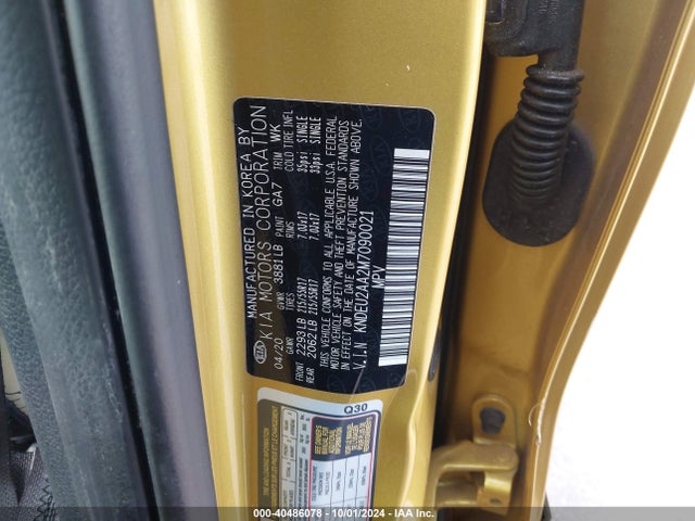 KIA SELTOS S 2021 KNDEU2AA2M7090021 Image 9