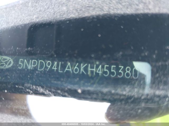 5NPD94LA6KH455380 Hyundai Elantra Eco