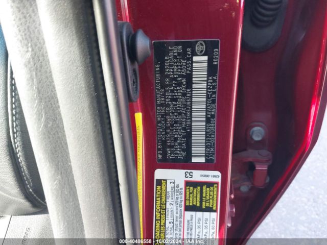 4T1B61HK6JU667826 Toyota CAMRY XSE