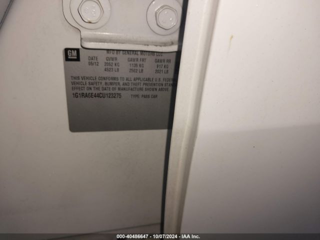 2012 CHEVROLET VOLT 1G1RA6E44CU123275 Photo 8