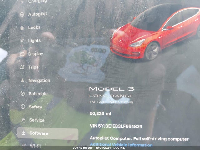 2020 TESLA MODEL 3 5YJ3E1EB3LF664829 Photo 6