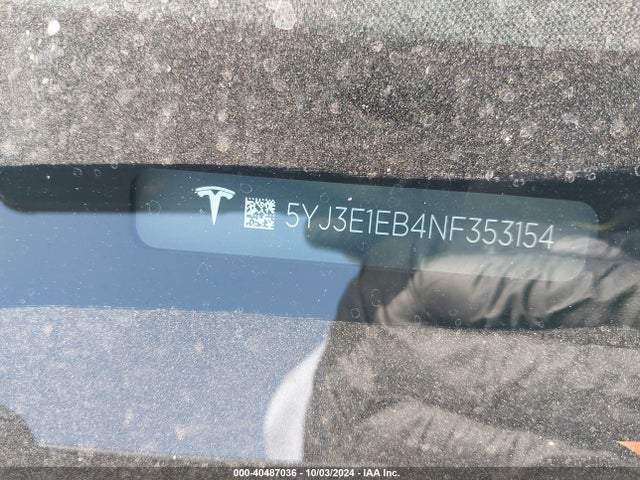 2022 TESLA MODEL 3 5YJ3E1EB4NF353154 Photo 8