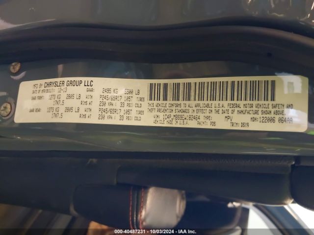 1C4PJMBS9EW182464 Jeep Cherokee Trailhawk