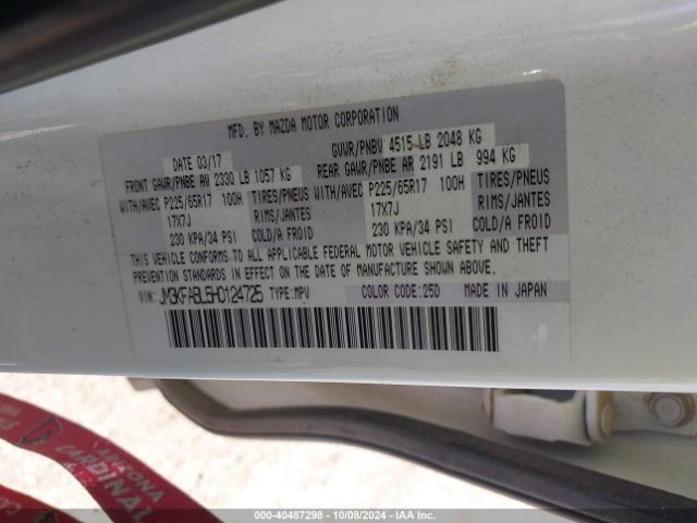 JM3KFABL5H0124725 Mazda CX-5 SPORT