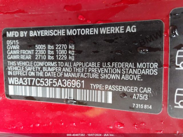 WBA3T7C53F5A36961 BMW 435i Xdrive