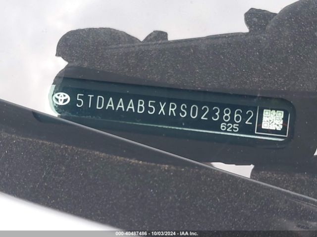 5TDAAAB5XRS023862 Toyota Grand Highlander Xle