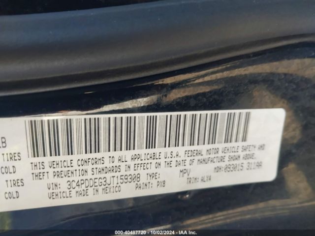 3C4PDDEG3JT159308 Dodge Journey Gt Awd