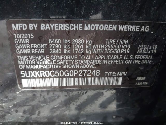 5UXKR0C50G0P27248 BMW X5 Xdrive35i