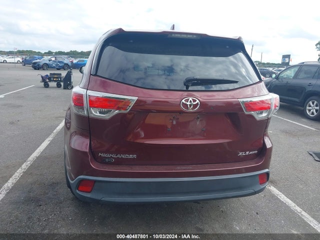Toyota Highlander Xle V6 2015 5TDJKRFH4FS072650 Image 16