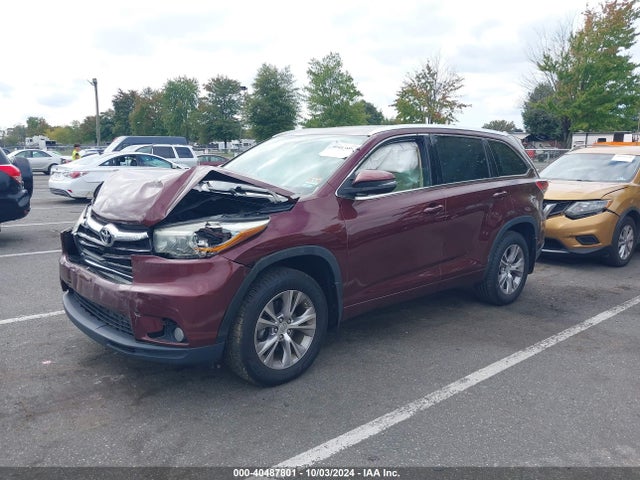 Toyota Highlander Xle V6 2015 5TDJKRFH4FS072650 Image 2