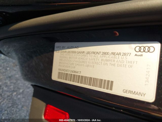 2020 AUDI A6 SEDAN WAUM2AF21LN086417 Photo 8