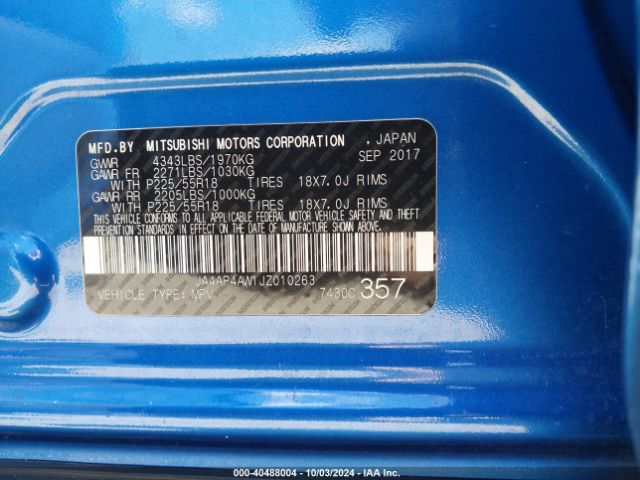 2018 MITSUBISHI OUTLANDER SPORT JA4AP4AW1JZ010263 Photo 8