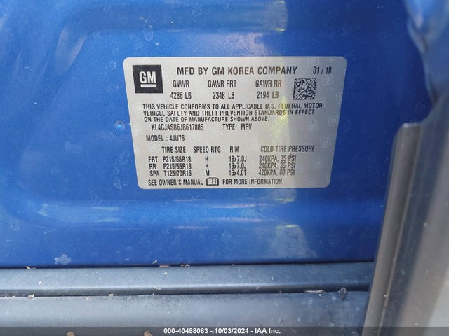 Buick Encore Preferred 2018 KL4CJASB6JB617885 Image 9