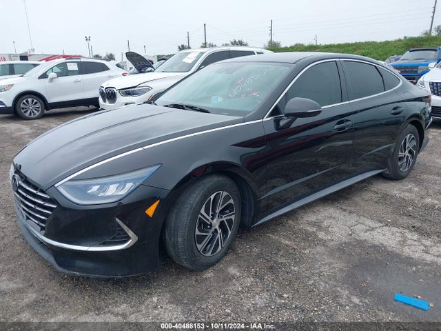 Hyundai Sonata Blue 2021 KMHL24JJ7MA029707 Image 2