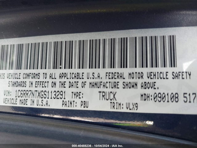 1C6RR7NTXGS113291 RAM 1500 Laramie