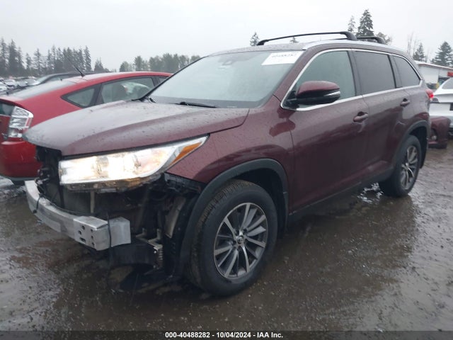 Toyota Highlander Xle 2019 5TDJZRFHXKS971714 Image 2