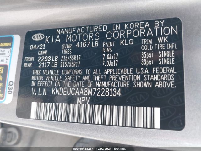 KNDEUCAA8M7228134 KIA SELTOS S