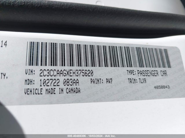 Chrysler 300 2014 2C3CCAAGXEH375620 Image 9
