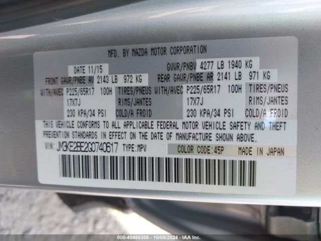 JM3KE2BE2G0740617 Mazda CX-5 SPORT