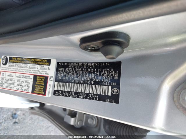 4T1BK1FK5FU555184 Toyota Camry Xse V6