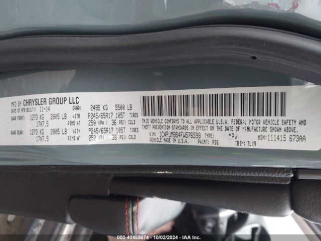 1C4PJMBS4FW576598 Jeep Cherokee Trailhawk