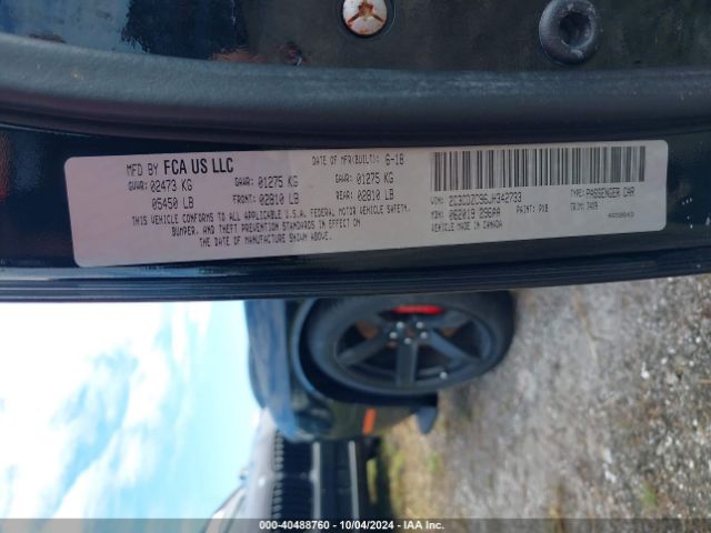 2C3CDZC96JH342733 Dodge Challenger Srt Hellcat