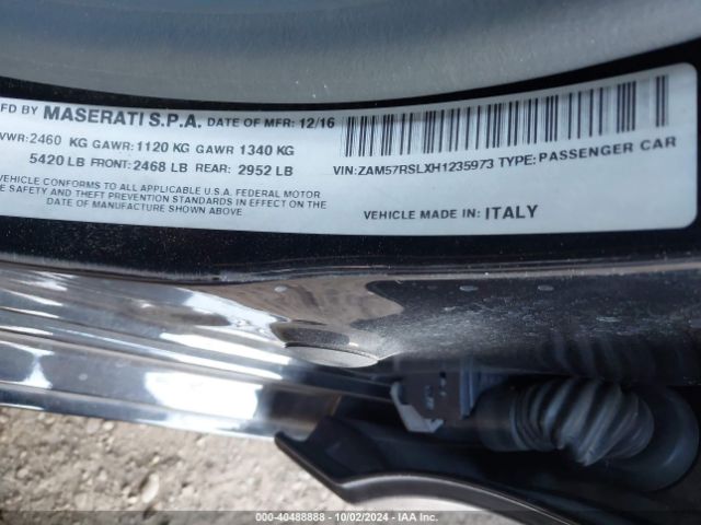 ZAM57RSLXH1235973 Maserati GHIBLI S