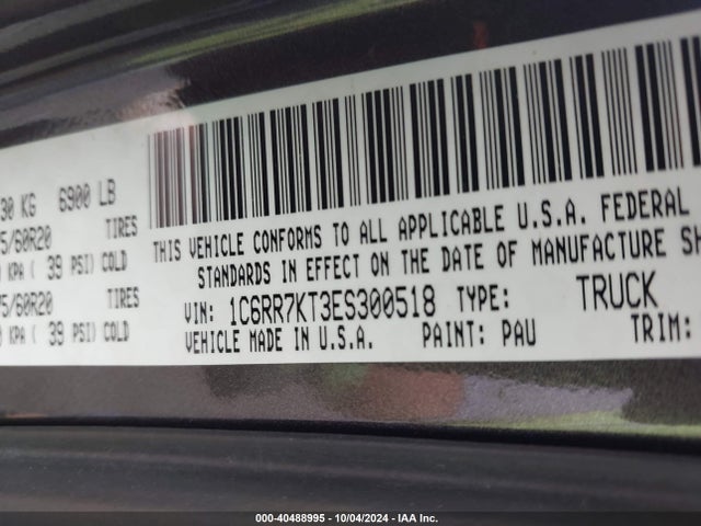 RAM 1500 Express 2014 1C6RR7KT3ES300518 Image 9