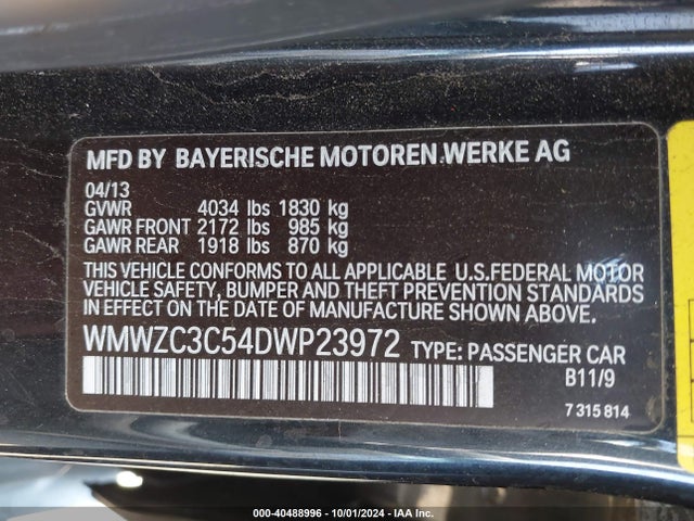 2013 MINI COUNTRYMAN WMWZC3C54DWP23972 Photo 8