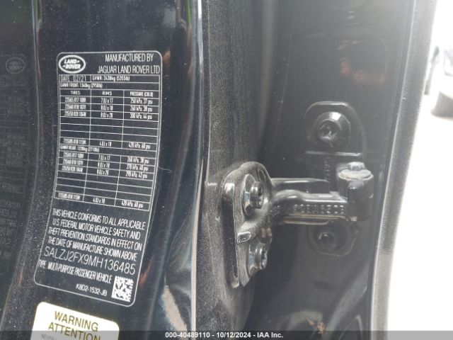 SALZJ2FX9MH136485 Land Rover Range Rover Evoque S