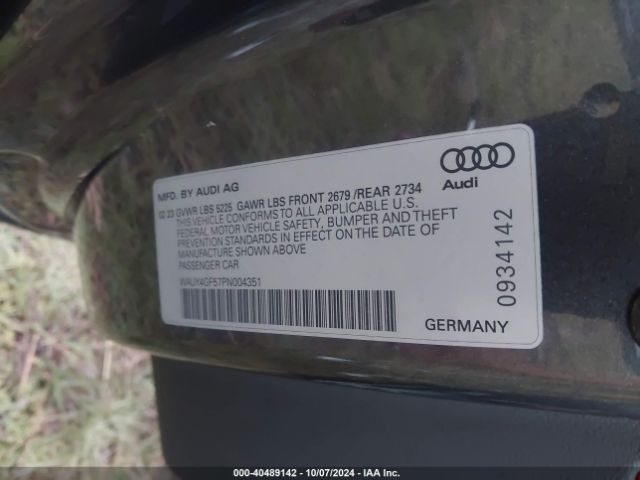 2023 AUDI S5 CABRIOLET WAUY4GF57PN004351 Photo 8